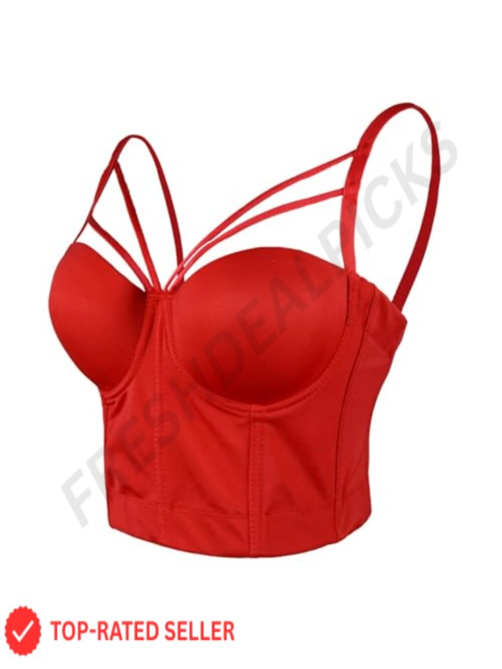 ELLACCI Cut Cross Strappy Gothic Bustier Caged Cropped Top